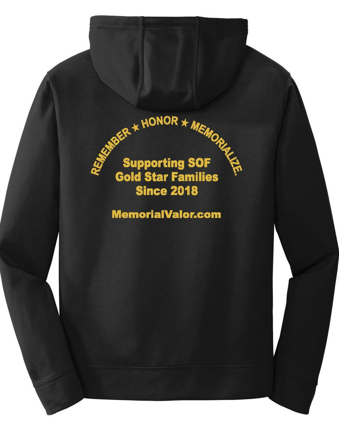 Memorial Valor Hoodie (Jet Black/Gold)
